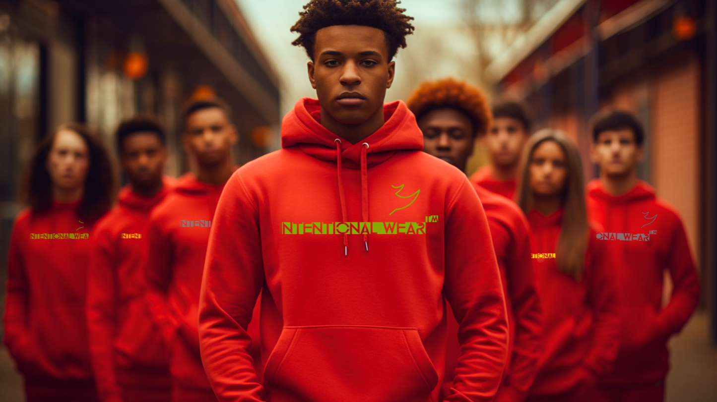 Intentional Wear Track Suit - Red