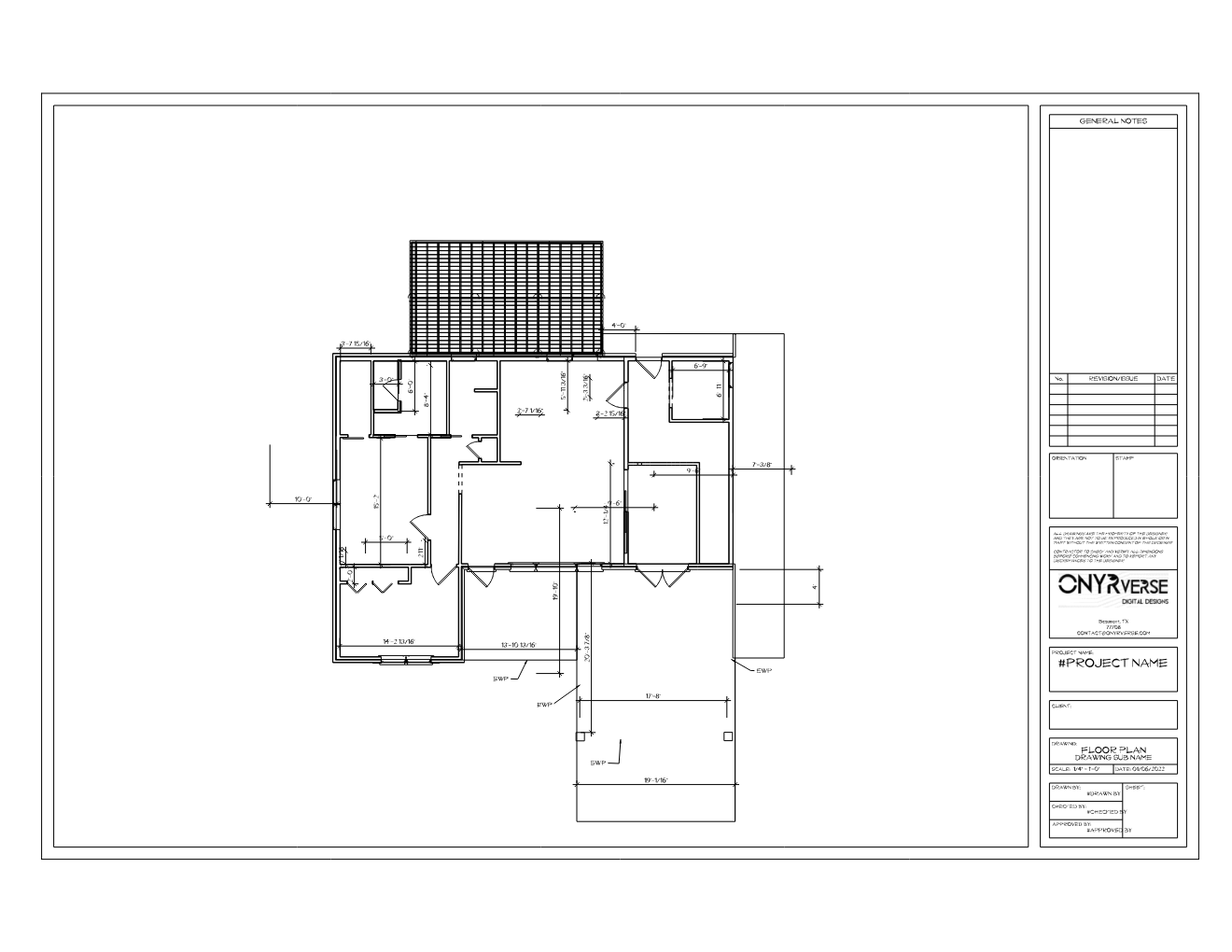 Digital Designs - Presentation Set of Drawings