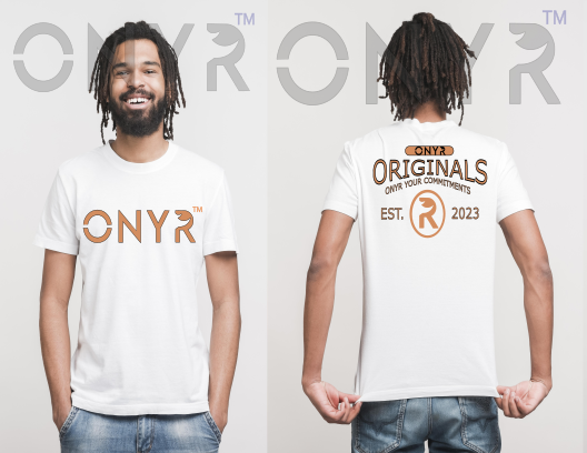 Men's White ONYR Originals - Burnt Orange & Black