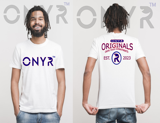 Men's White ONYR Originals - Red and Blue