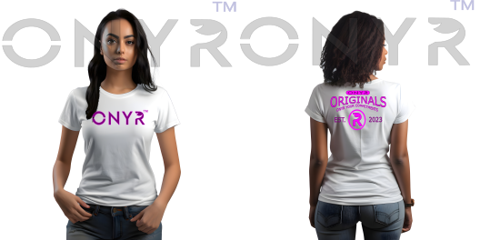 Women's White ONYR Originals - Purple & Pink