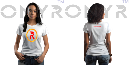 Women's White OYC  - Red & Yellow